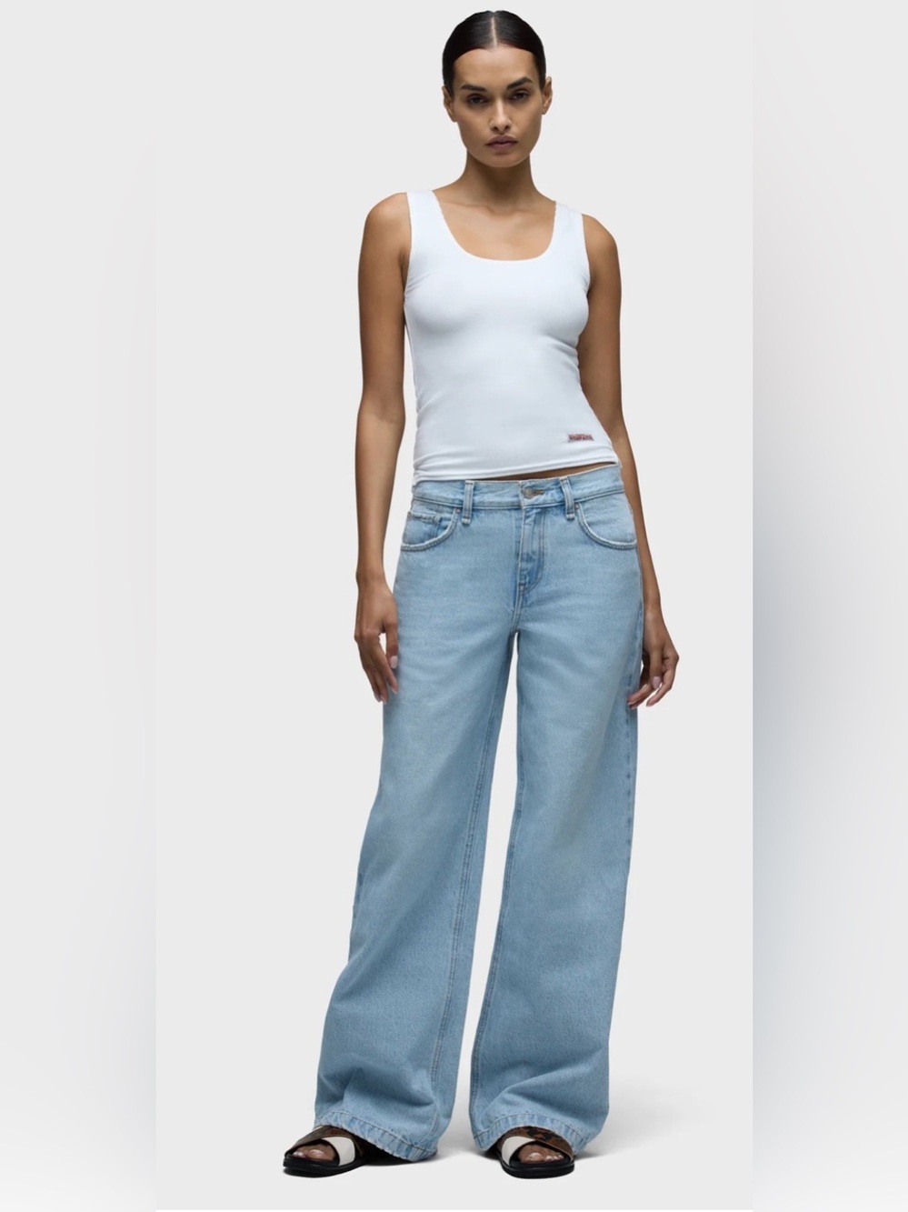 Hudson Rylee Vintage Day Jeans Light Blue Wide-Leg Women's Jeans Size 27 NEW